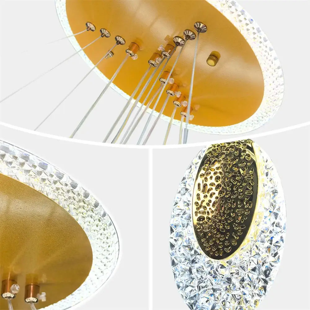 DecorBites™ Modern 3-Layer LED Chandelier Pendant Light