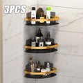 DecorBites™ Modern Aluminum Bathroom Corner Caddy Shelf