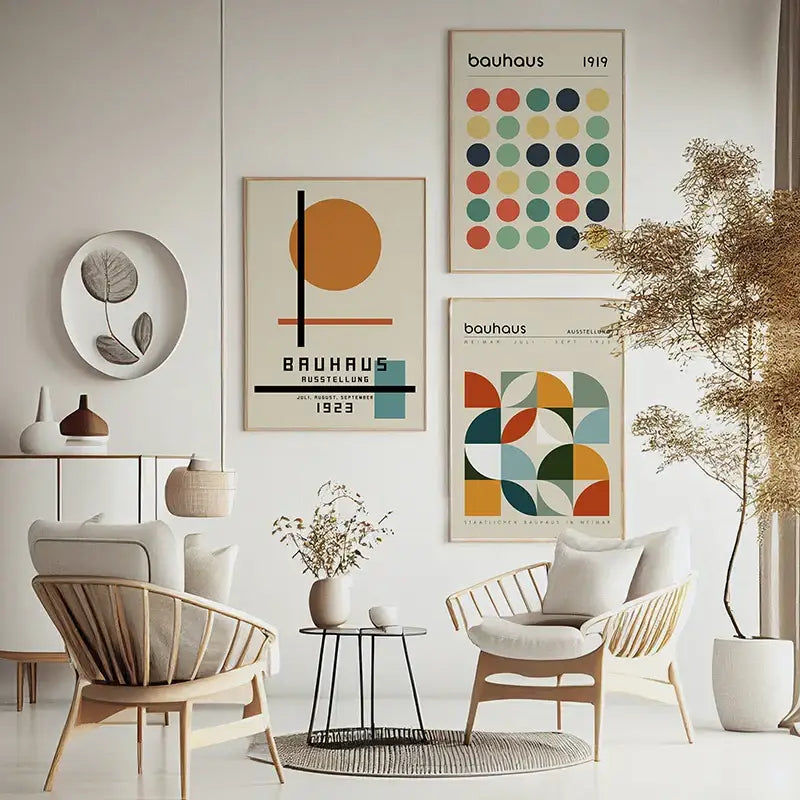 DecorBites™ Modern Bauhaus Exhibition Posters - Abstract Wall Art