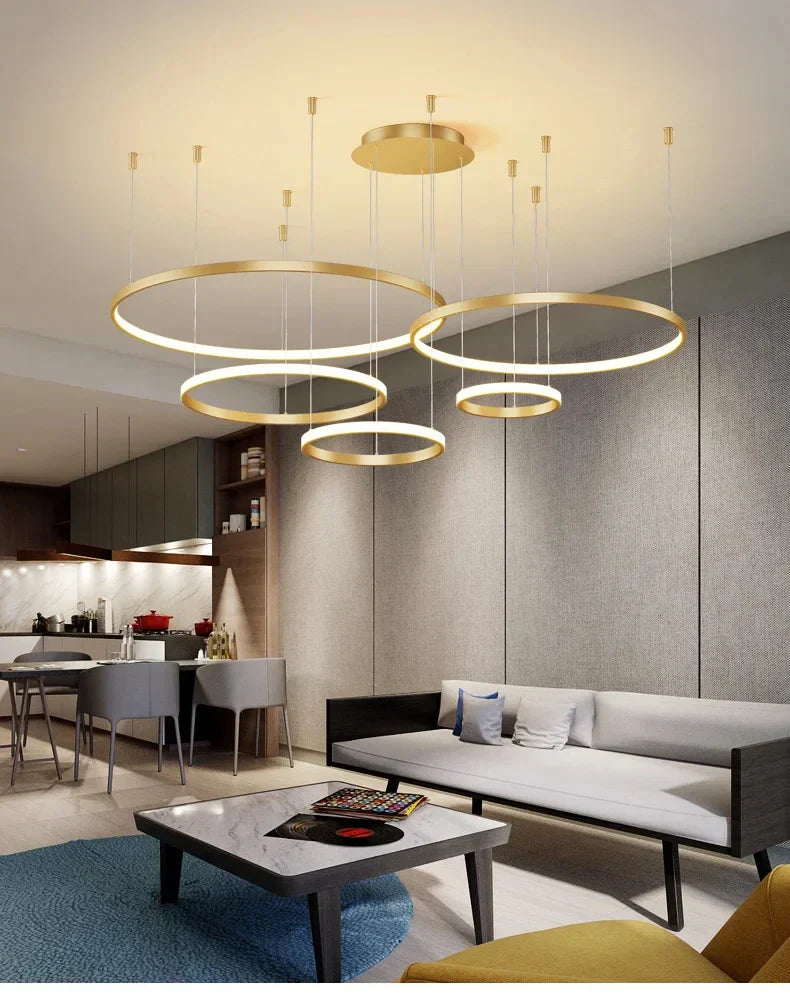 DecorBites™ Modern Black Pendant Light for Living Room - Dimmable