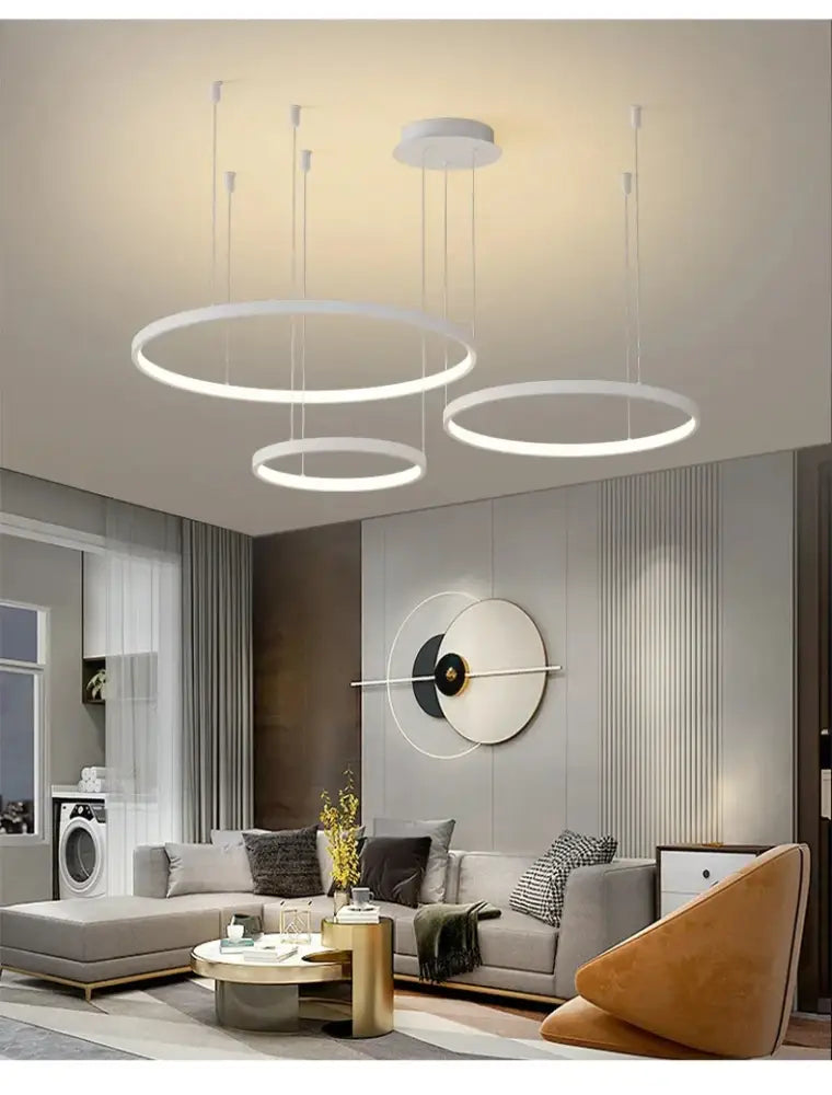 DecorBites™ Modern Black Pendant Light for Living Room - Dimmable