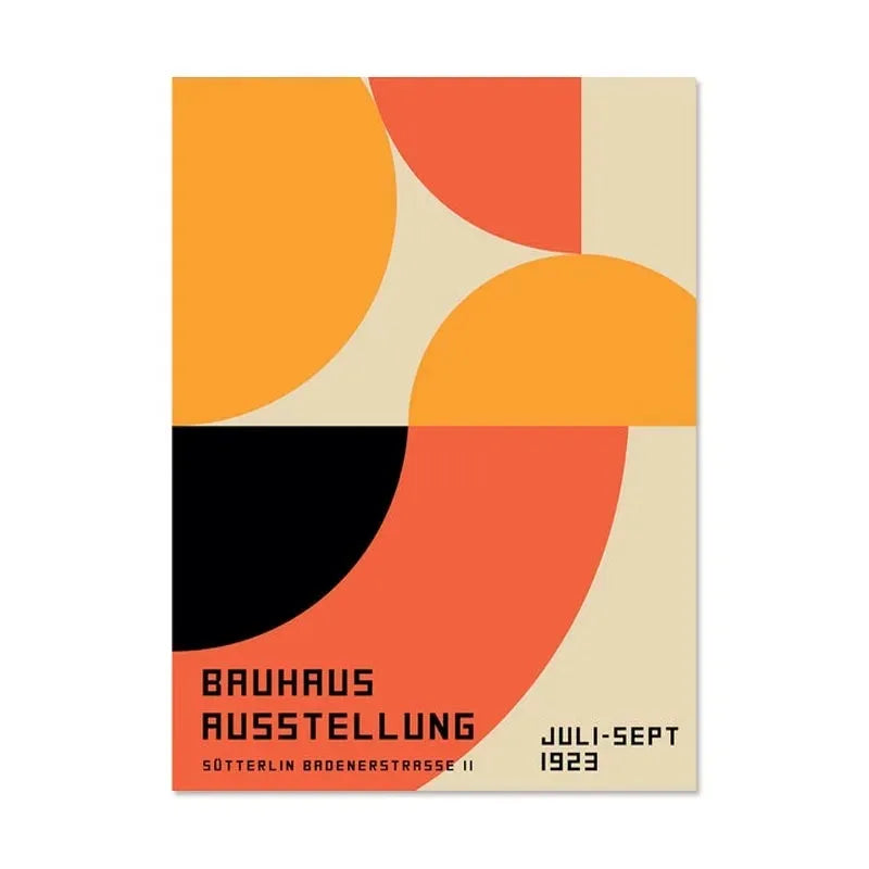 DecorBites™ Modern Black & White Bauhaus Canvas Print