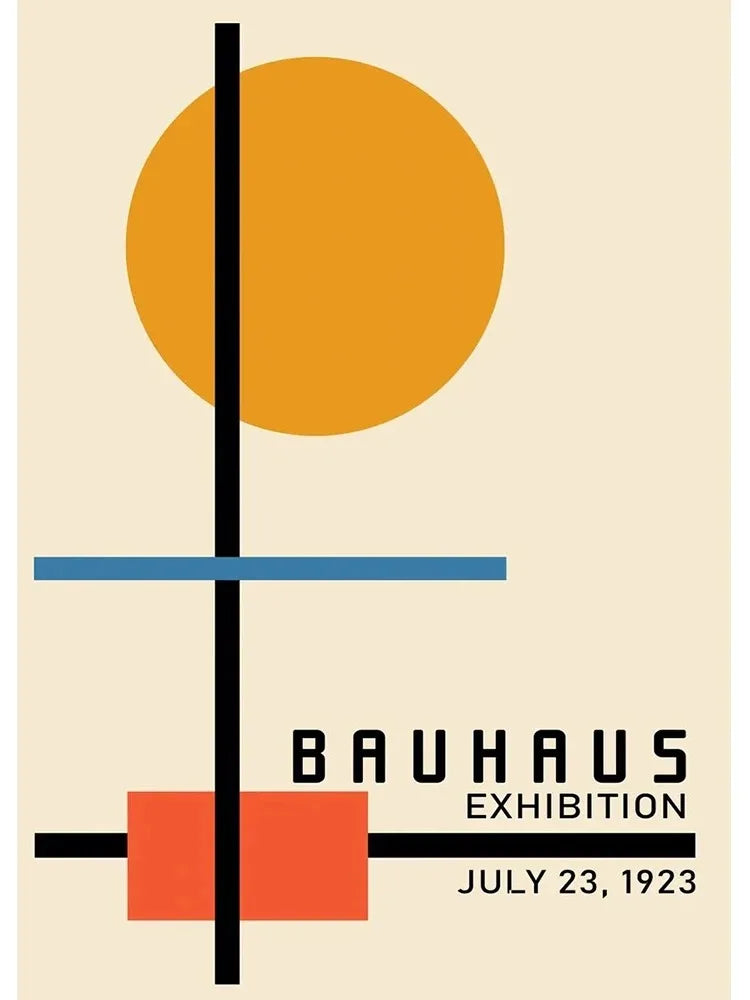 DecorBites™ Modern Black & White Bauhaus Canvas Print