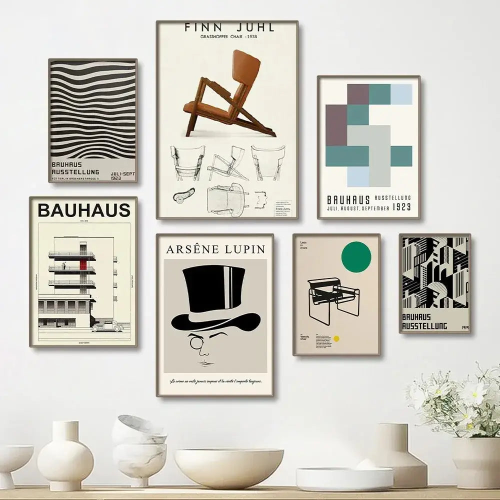 DecorBites™ Modern Black & White Canvas Print for Home Decor