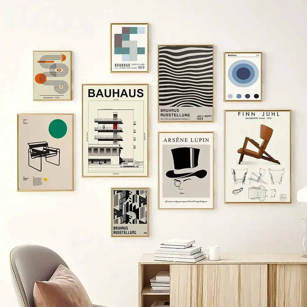 DecorBites™ Modern Black & White Canvas Print for Home Decor