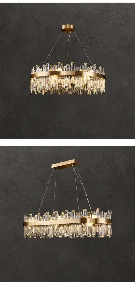 DecorBites™ Modern Crystal Chandelier Lighting for Dining Room