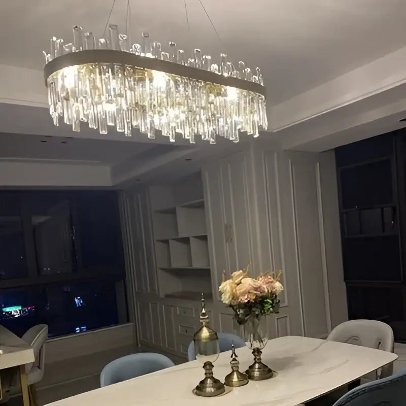DecorBites™ Modern Crystal Chandelier Lighting for Dining Room