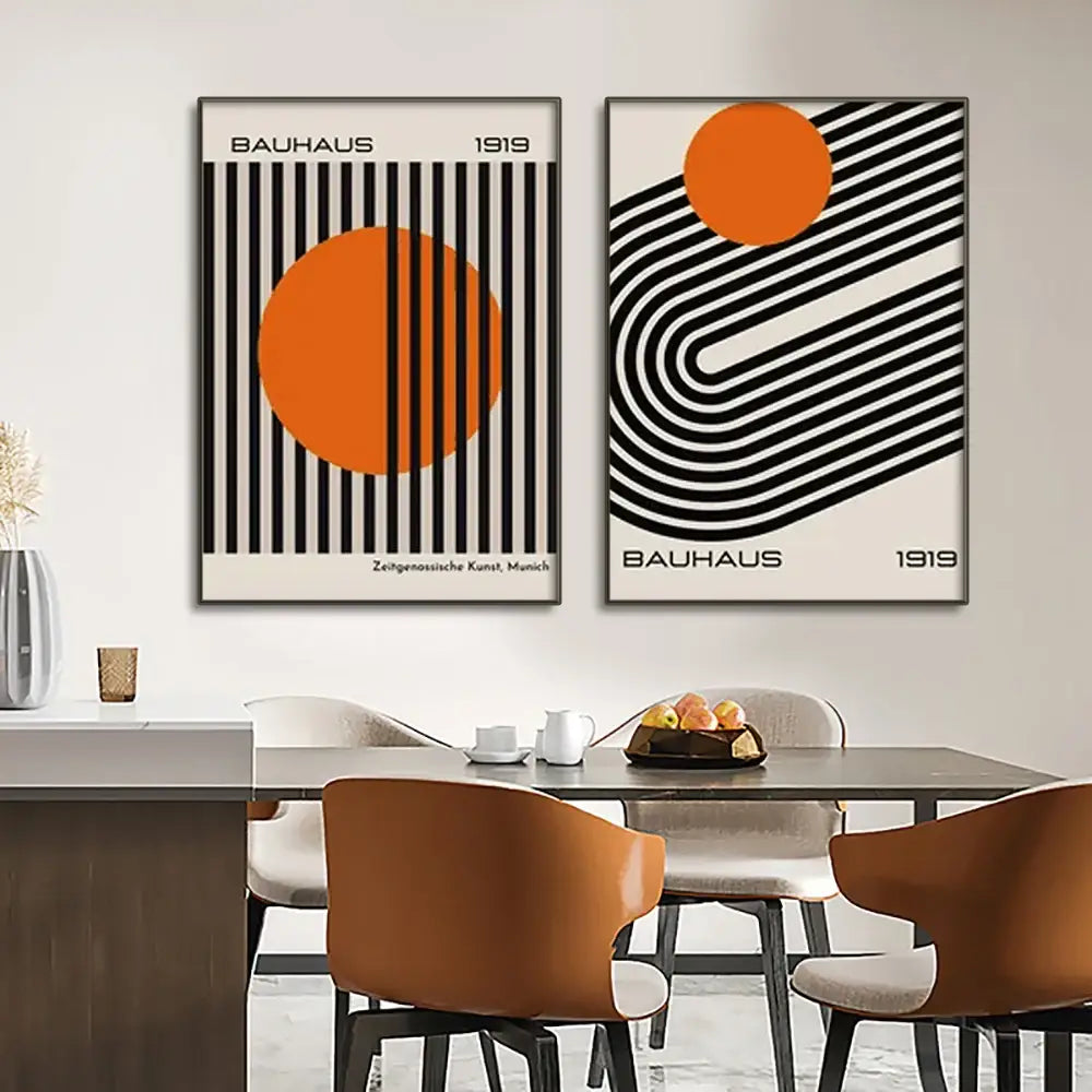 DecorBites™ Modern Geometric Canvas Wall Art Prints