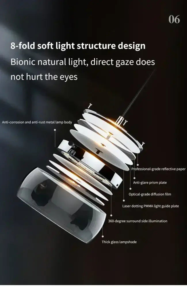 DecorBites™ Modern Glass Dining Table Pendant Light