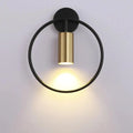 DecorBites™ Modern Gold & Black Wall Sconce