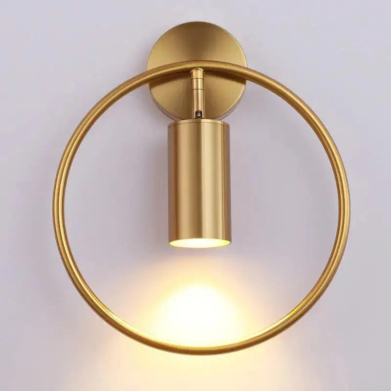 DecorBites™ Modern Gold & Black Wall Sconce