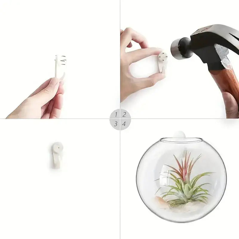 DecorBites™ Modern Hanging Glass Vase for Home Decor