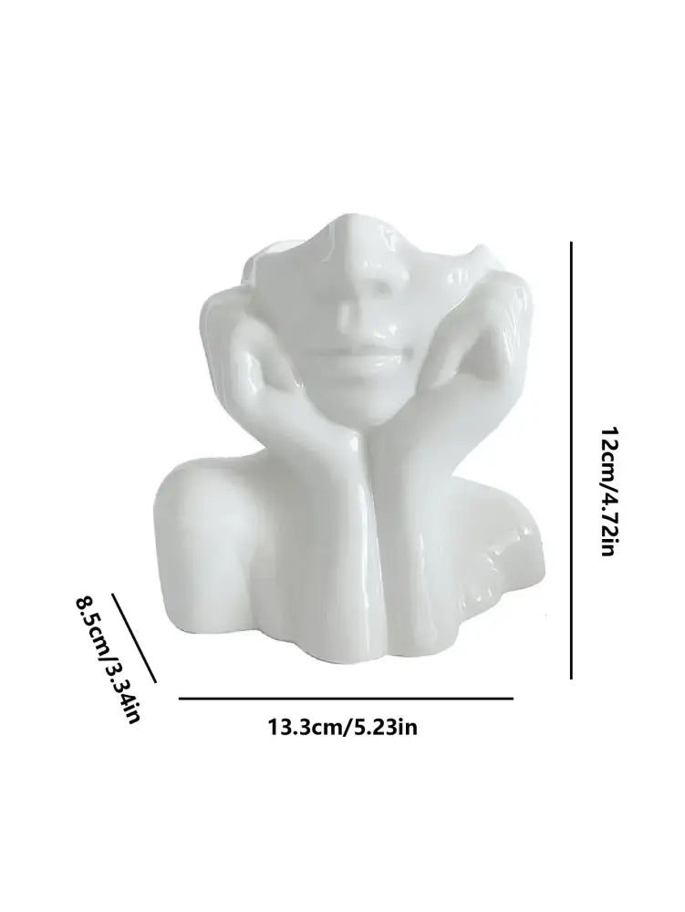DecorBites™ Modern Human Body Shape Resin Vase