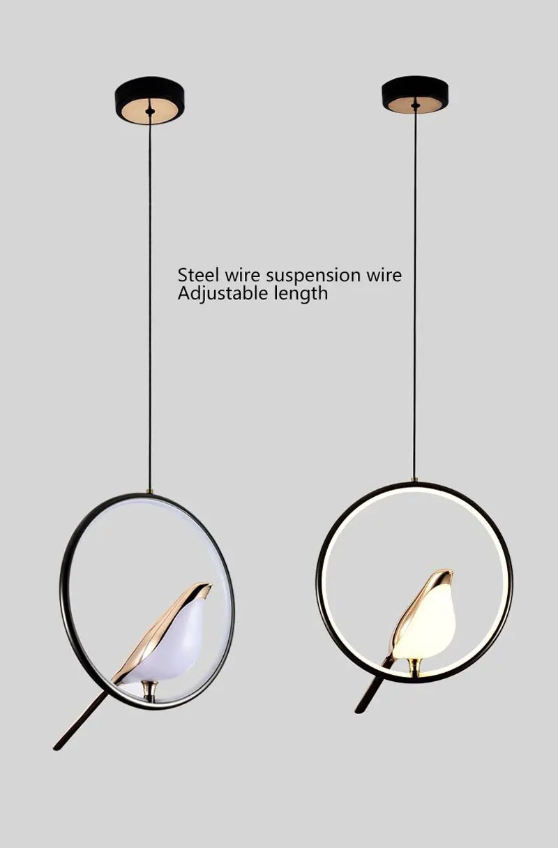DecorBites™ Modern Magpie Bird LED Pendant Lights