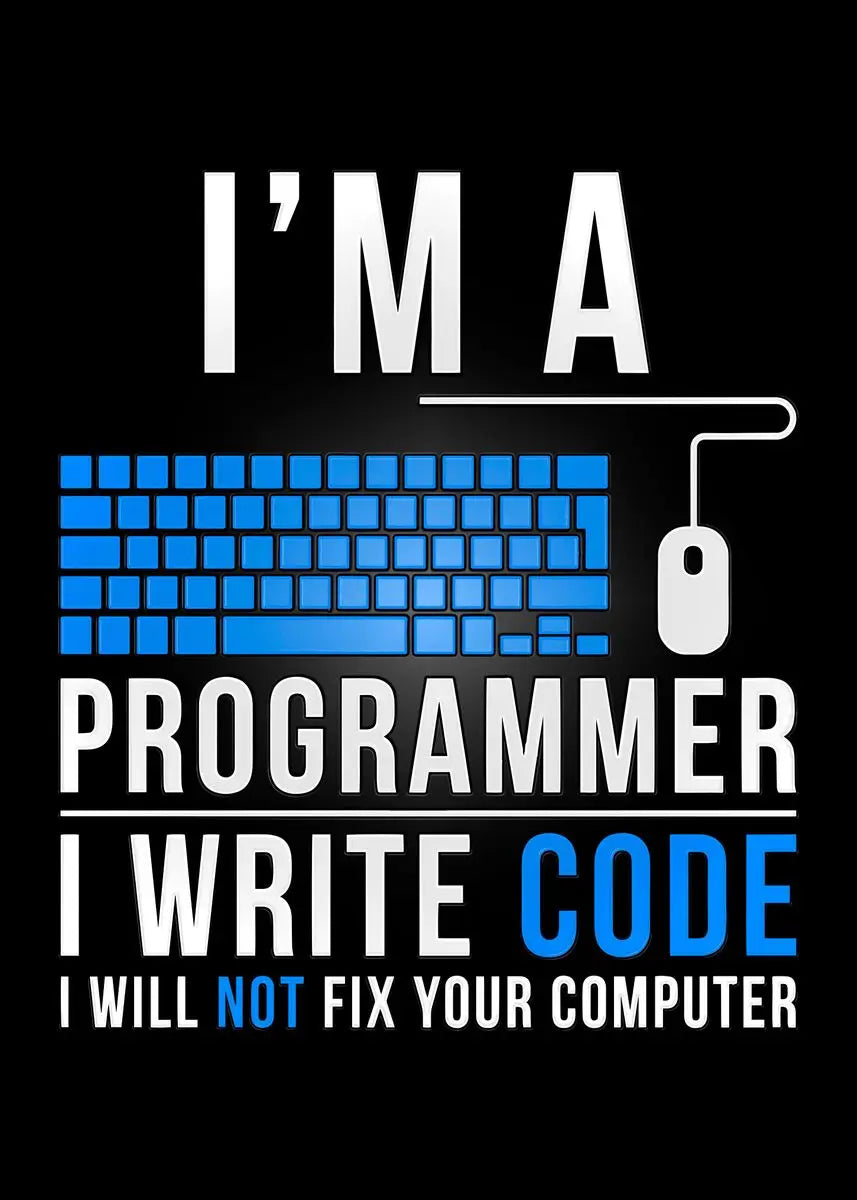 DecorBites™ Modern Programmer Gamer Canvas Wall Art
