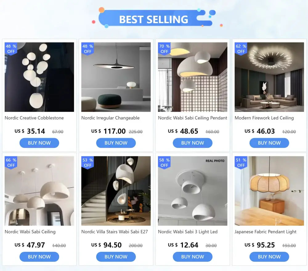DecorBites™ Modern Resin Pendant Light for Dining Room