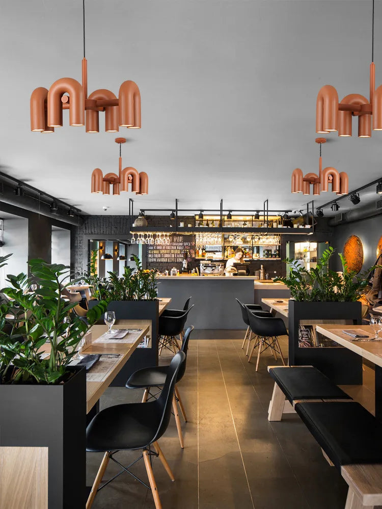 DecorBites™ Modern U-Shaped LED Ceiling Chandelier