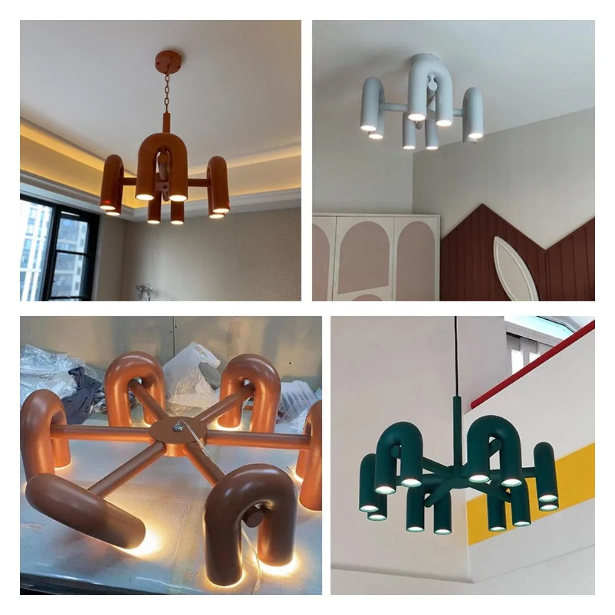 DecorBites™ Modern U-Shaped LED Ceiling Chandelier