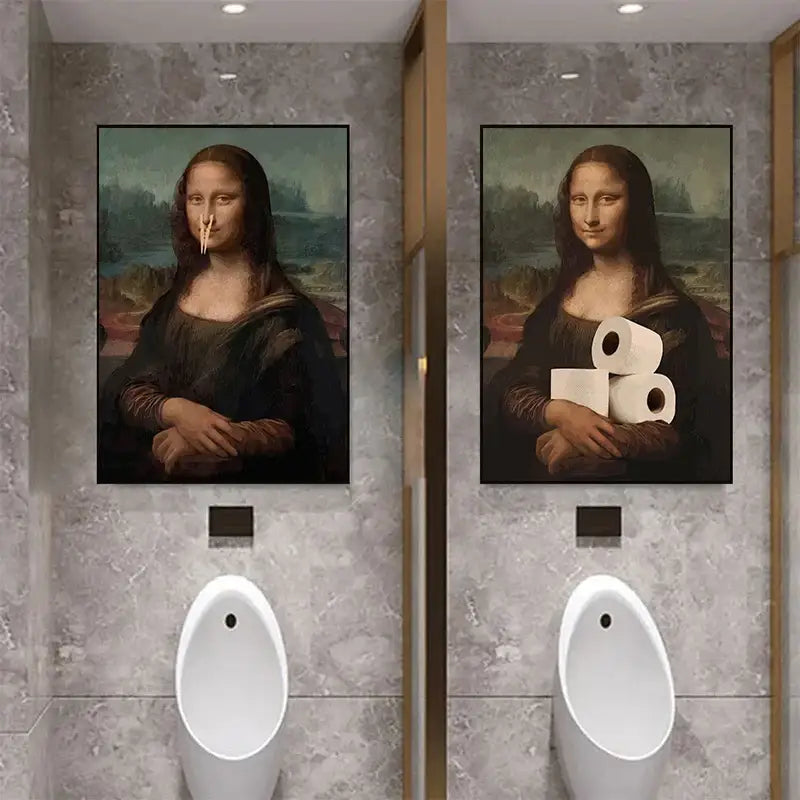 DecorBites™ Mona Lisa Bathroom Wall Art Decor