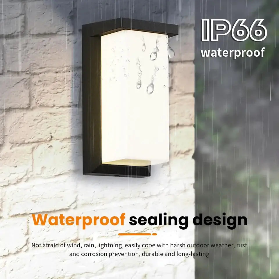 DecorBites™ Motion Sensor Outdoor Wall Light - Waterproof, Modern