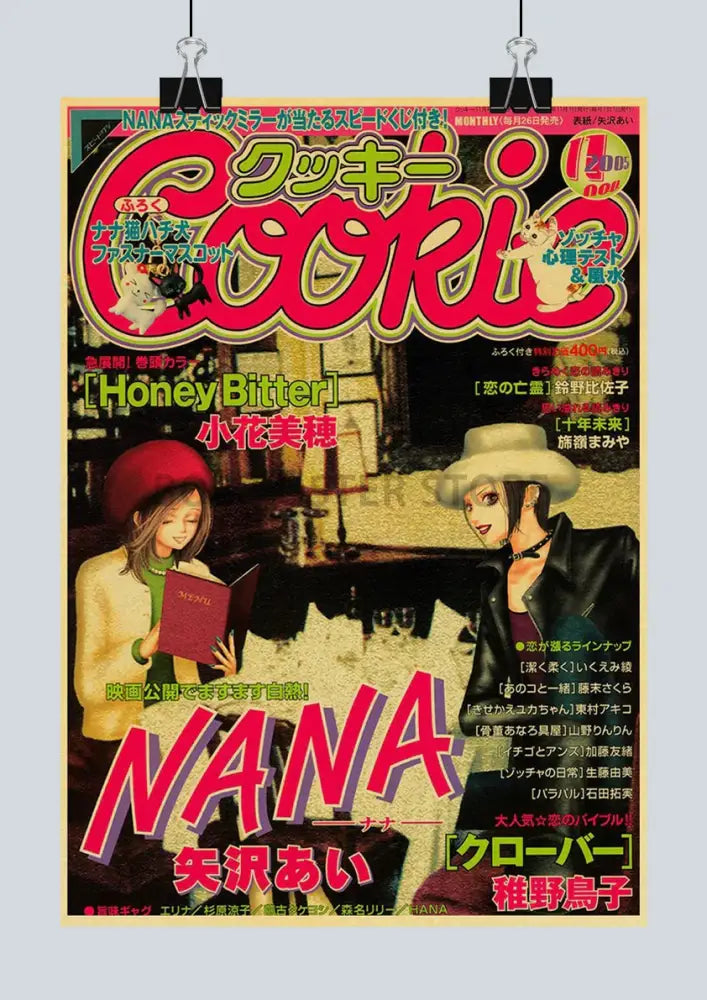 DecorBites™ NANA Anime Kraft Paper Poster Set