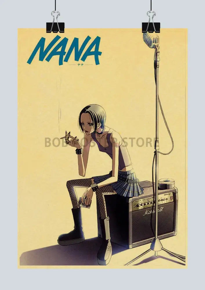 DecorBites™ NANA Anime Kraft Paper Poster Set
