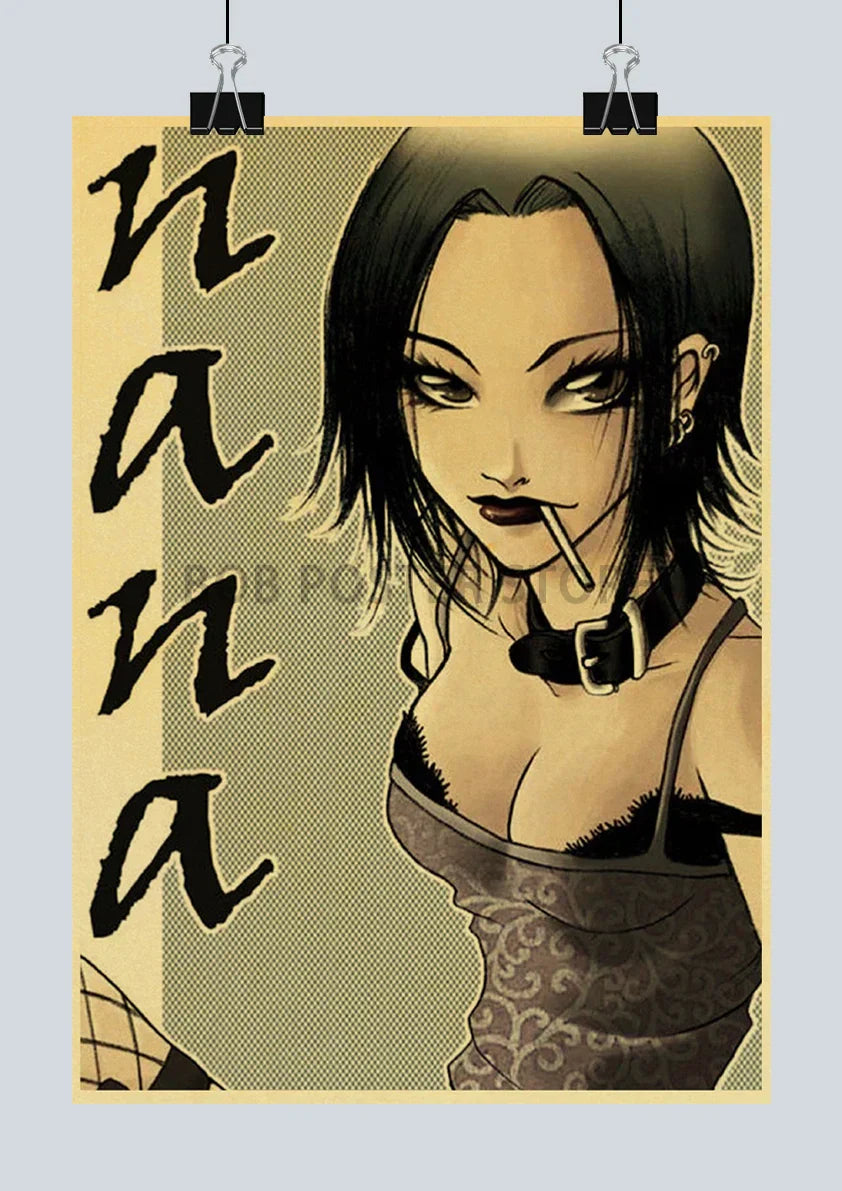 DecorBites™ NANA Anime Poster Set – Retro Style