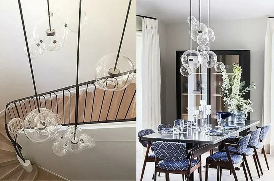 DecorBites™ Nordic LED Bubble Chandelier for Home Lighting
