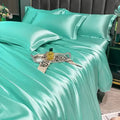 DecorBites™ Nordic Silk Bedding Set: Luxury Summer Comfort