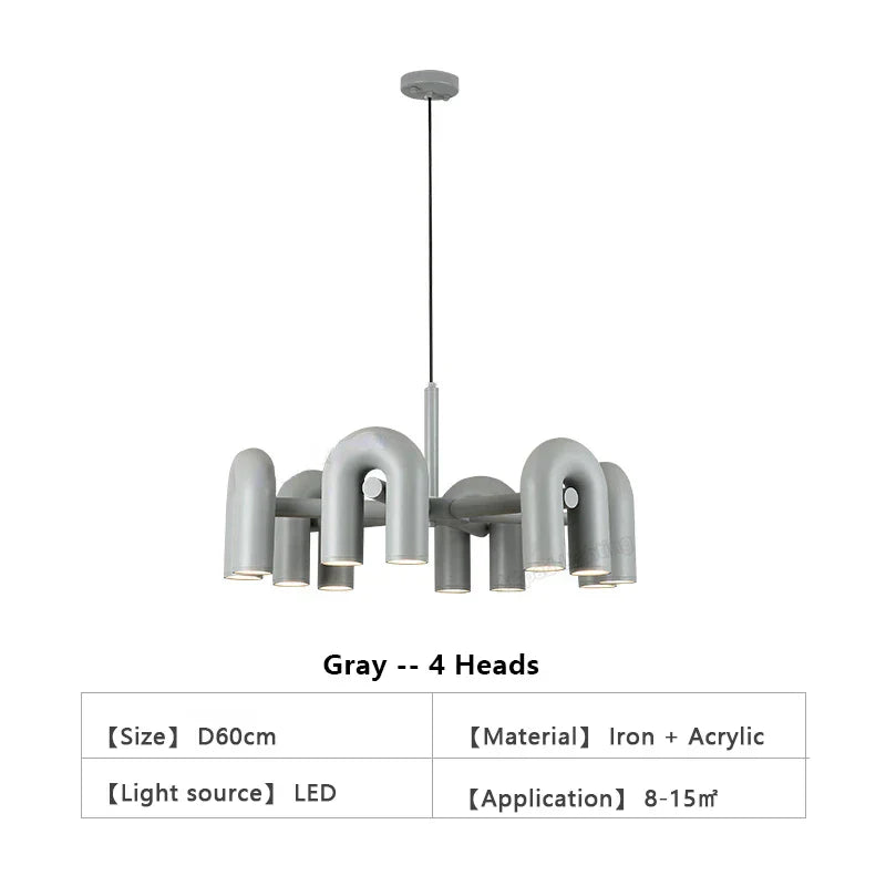 DecorBites™ Nordic U Shape LED Ceiling Chandelier