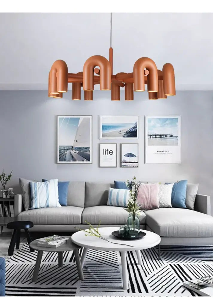DecorBites™ Nordic U Shape LED Ceiling Chandelier