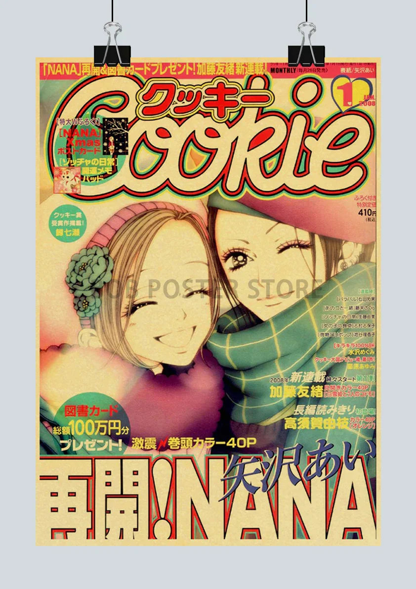 DecorBites™ Nostalgic Japan Anime NANA Poster Set