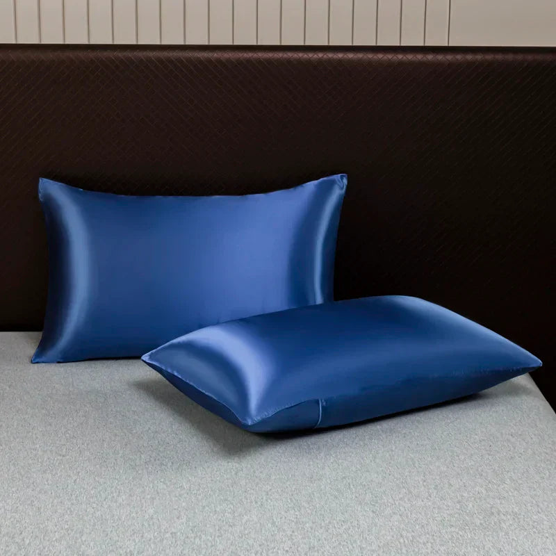 DecorBites™ Opulent Solid Color Satin Bedding Set