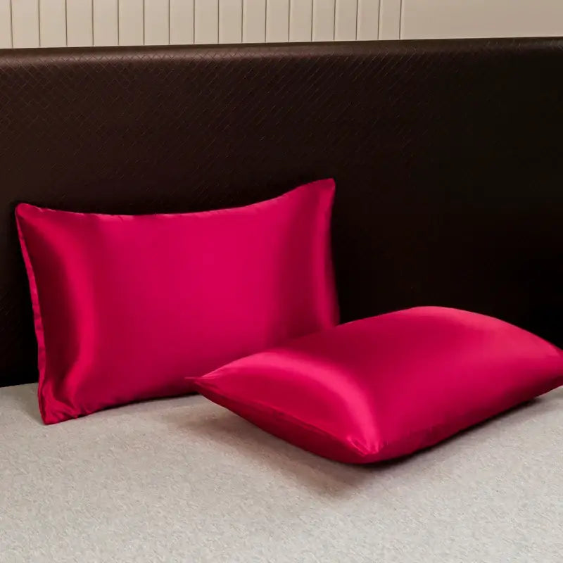 DecorBites™ Opulent Solid Color Satin Bedding Set