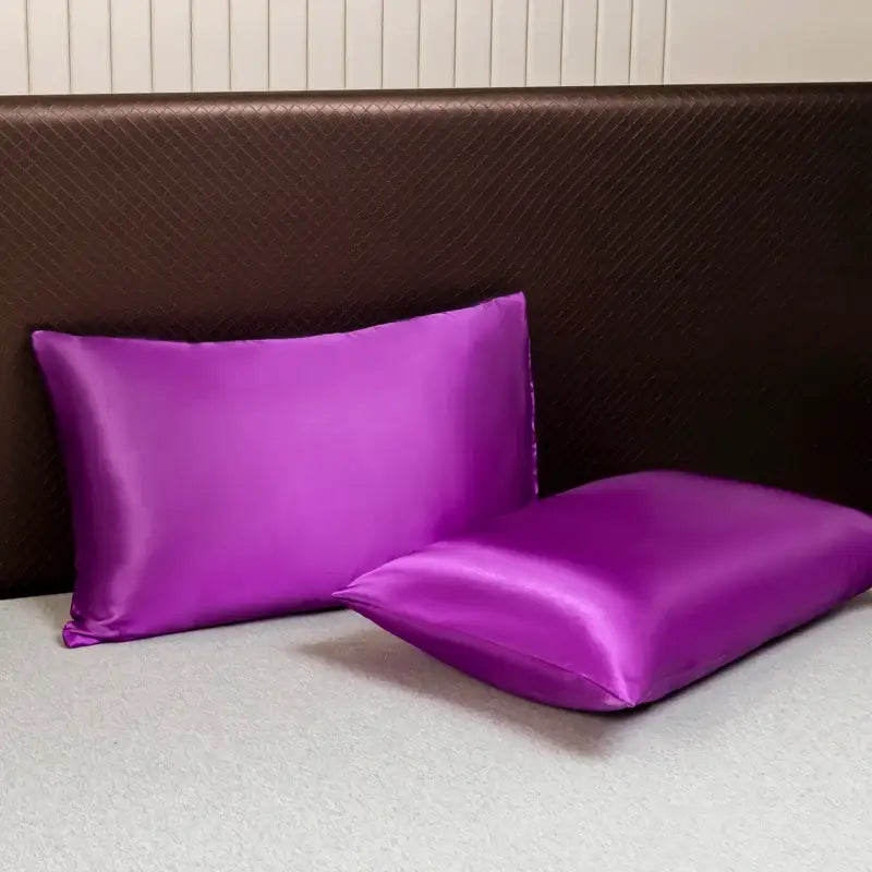 DecorBites™ Opulent Solid Color Satin Bedding Set