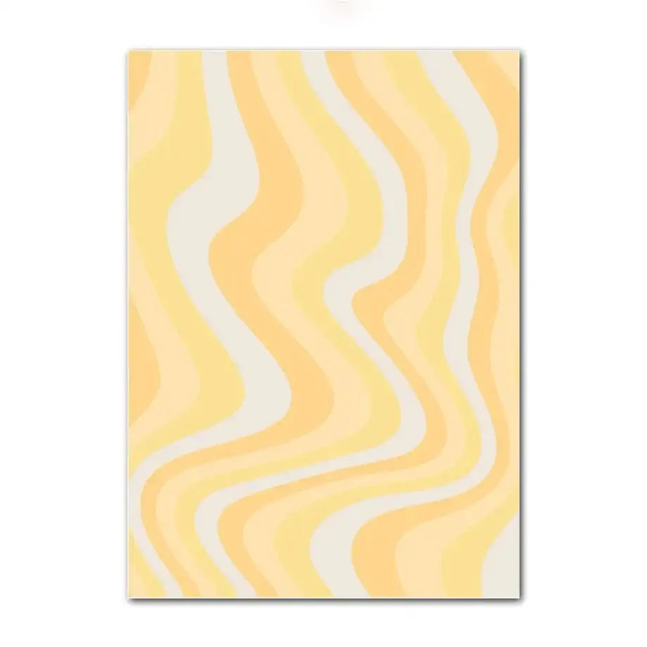 DecorBites™ Pastel Checkered Smiley Flower Wall Art Print