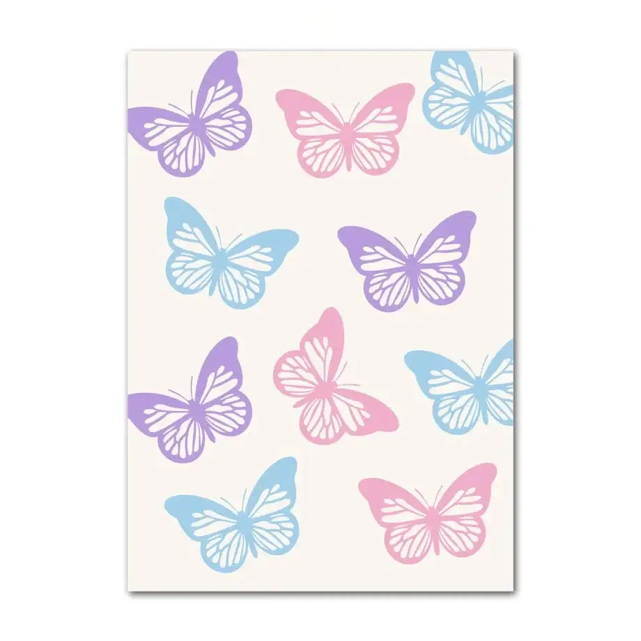 Abstract amsterdam flower market pastel wall art bedroom poster
