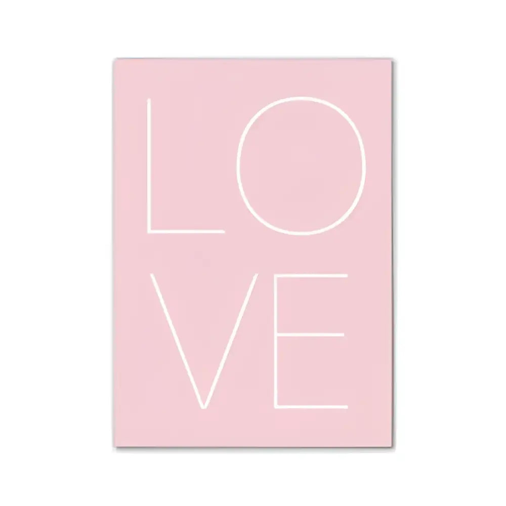 DecorBites™ Pink Aesthetic Wall Art for Bedroom