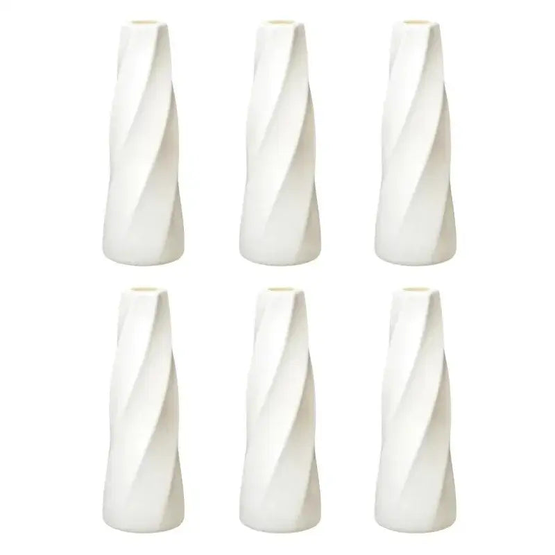 DecorBites™ Plastic Retro Flower Vases 6-20 Pack