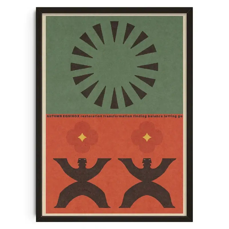 DecorBites™ Retro Abstract Canvas Print for Home Decor