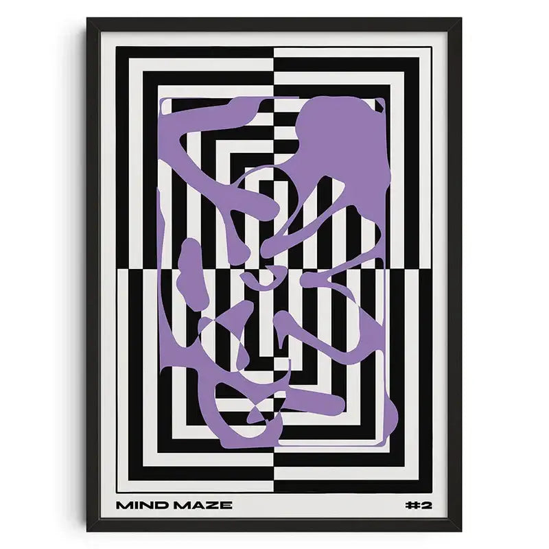 DecorBites™ Retro Abstract Canvas Print Wall Art