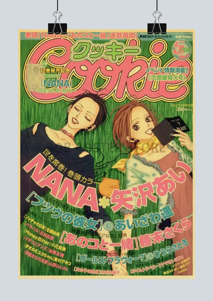 DecorBites™ Retro Japan Anime NANA Poster Set