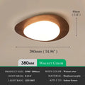 DecorBites™ Retro-Style Walnut Acrylic Ceiling Light