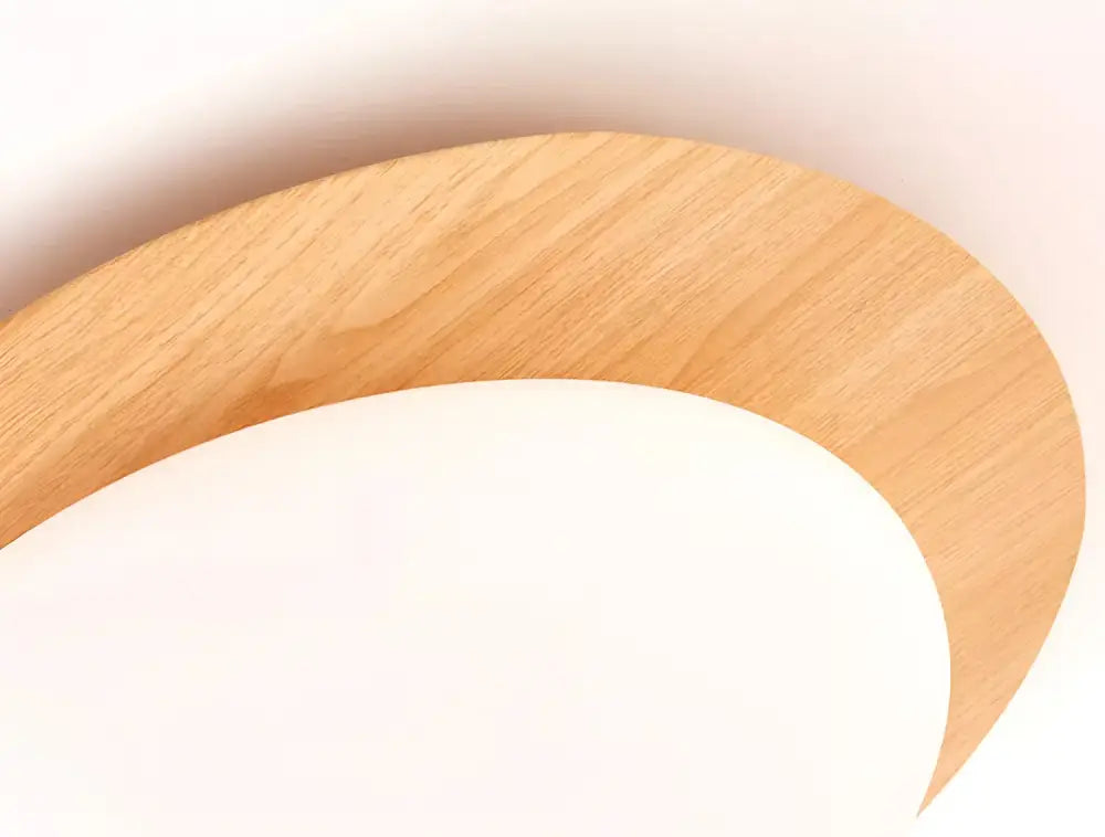 DecorBites™ Retro-Style Walnut Acrylic Ceiling Light