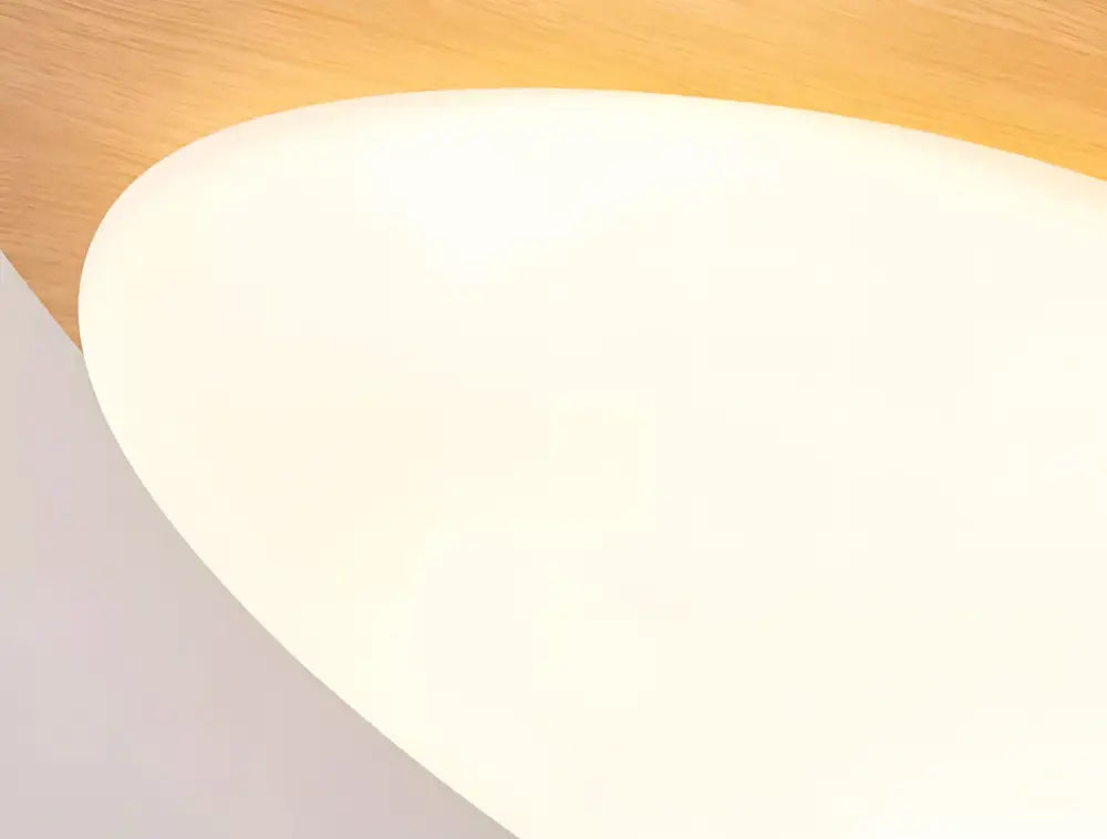 DecorBites™ Retro-Style Walnut Acrylic Ceiling Light