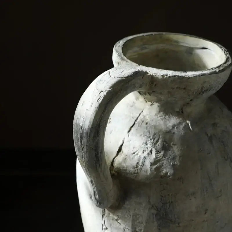 DecorBites™ Rustic Handmade Ceramic Vase for Home Decor