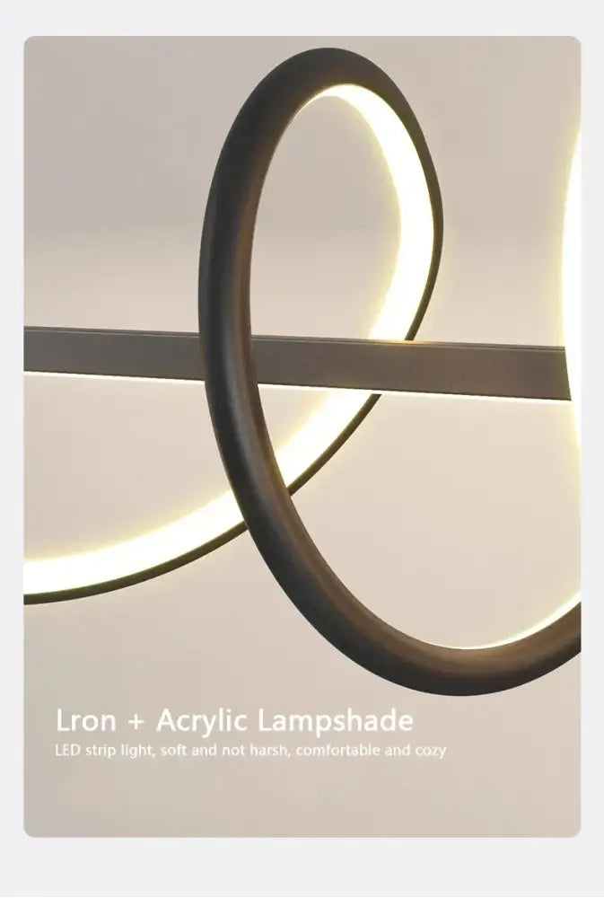 DecorBites™ Sleek Wavy Pendant Lights for Dining Room