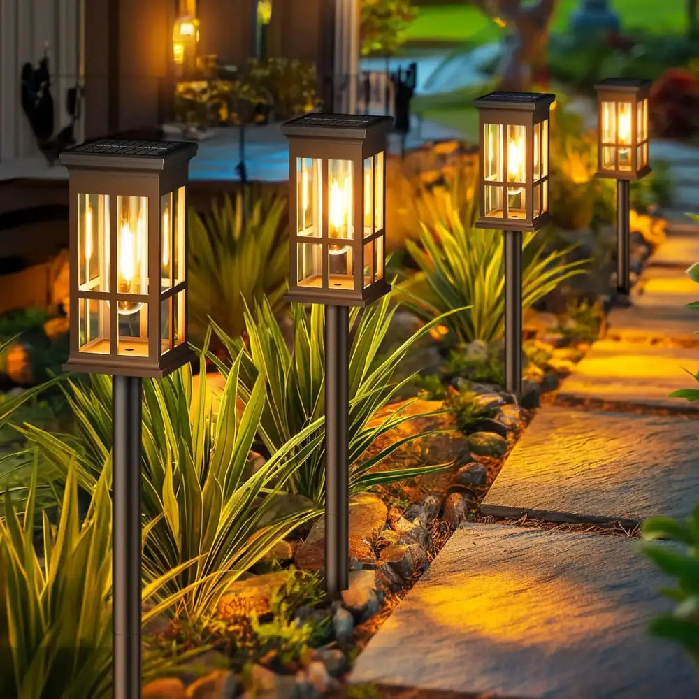 DecorBites™ Solar Pathway Lights - Bright Outdoor Lights