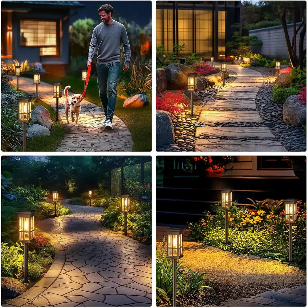DecorBites™ Solar Pathway Lights - Bright Outdoor Lights