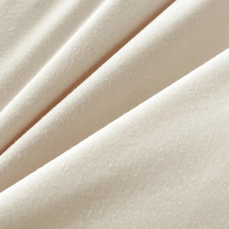 DecorBites™ Solid Color Brush Fabric Bedding Set - 4 Pieces